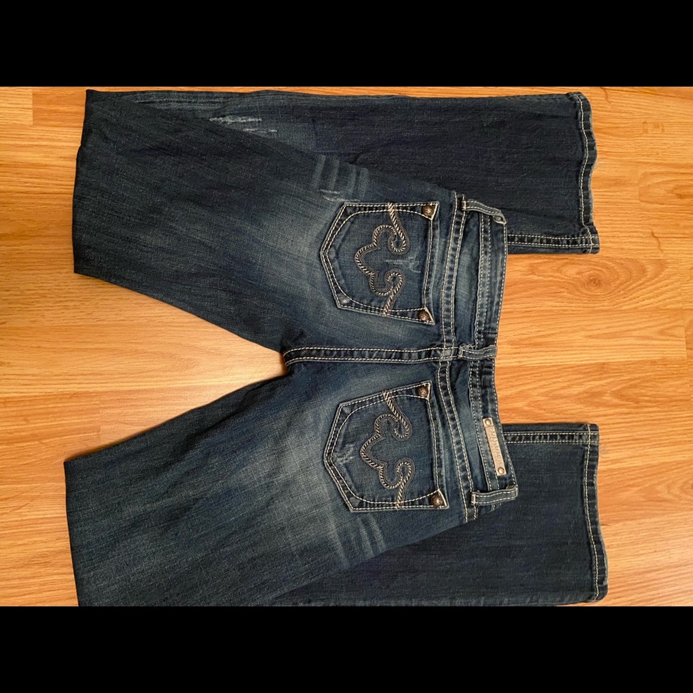 Express Rerock lightly distressed bootcut Jeans - Picture 5 of 5